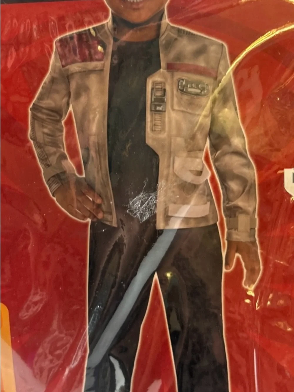 Star Wars Finn Costume Jacket in Brown and Black size small New